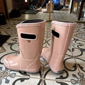 Kids BOGS Glitter Waterproof Winter Rain Boots